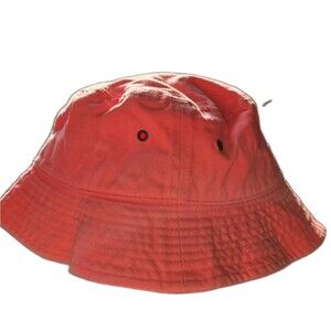 Newhattan Neon Pink Bucket Hat Cotton Sun Fishing Beach Cap Adult S M EUC